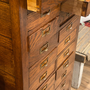 Antique drawer unit