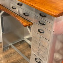 Load image into Gallery viewer, Stand up desk - antique jewelers desk
