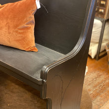 Load image into Gallery viewer, Black church pew
